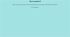 Desktop Screenshot of kerzendorf.net