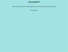 Tablet Screenshot of kerzendorf.net